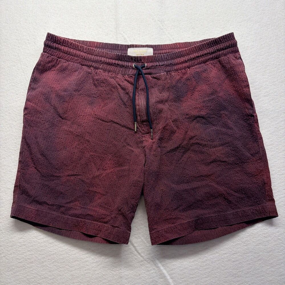 Vintage Aime Leon Dore New York Seersucker Plum Ombré Shorts - Men’s Medium